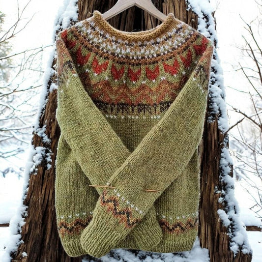 Charlotte | Pull Islandais Vintage