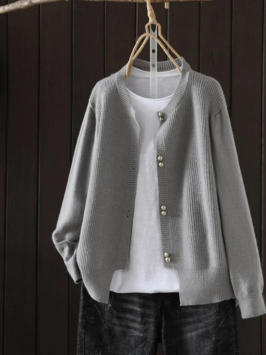 ELARA™ | Cardigan à Boutons en Perle