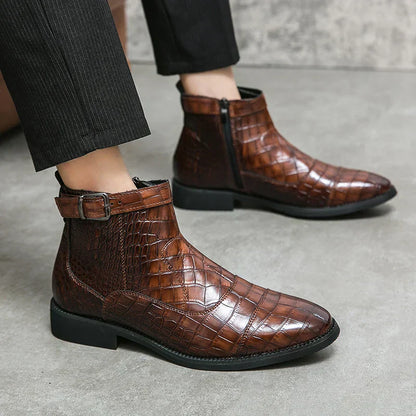 Dylan™ | Bottines en Cuir Synthétique avec Boucle
