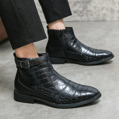 Dylan™ | Bottines en Cuir Synthétique avec Boucle