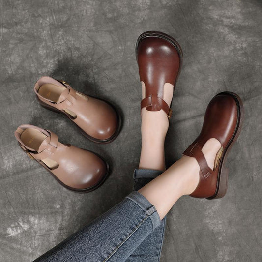 Colette Mary Jane en Cuir — Chaussures Mary Jane